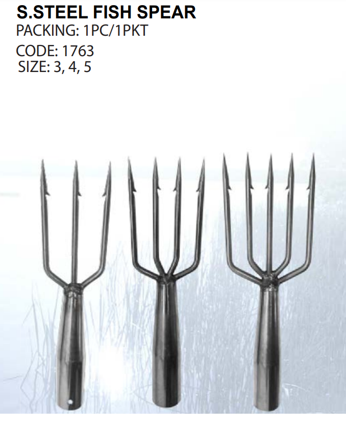 S.STEEL FISH SPEAR 3, 4, 5 - 1763 Fishing Accessories Penang