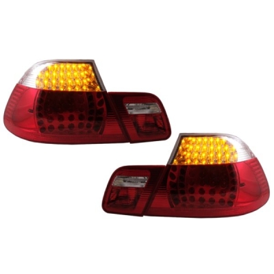 E46 2D `98 Ci Rear Lamp Crystal LED Clear/Red