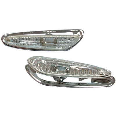 E46 `98 Side Lamp Crystal W/Chrome Rim