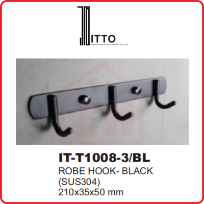 ITTO Robe Hook IT-T1008-3/BL