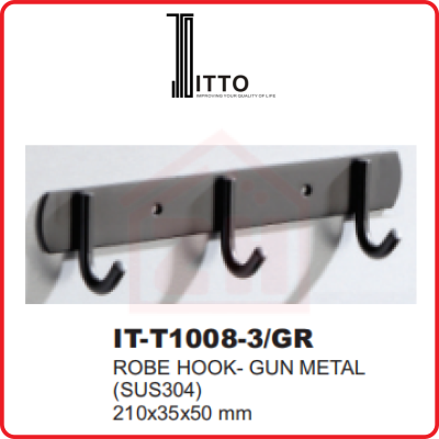 ITTO Robe Hook IT-T1008-3/GR