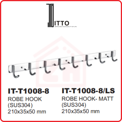 ITTO Robe Hook IT-T1008-8/LS