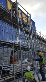 Aluminium Louvres Facade Structure