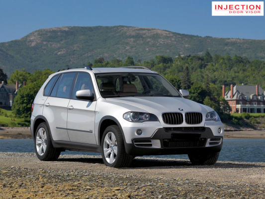 BMW X5 (E70) 2007 - 2013 = INJECTION DOOR VISOR WITH STAINLESS STEEL LINING