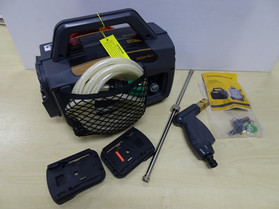 CULMI PCW-4Li PORTABLE COIL CLEA. MACHINE C/W ACCE.(DUAL PRE.5/10BAR)(18V)WITH BOSCH ADAPTER(BA-1)
