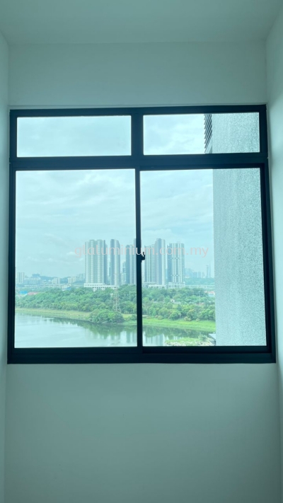 Sliding windows 2 panel + Above fit glass @Rumbia Residence @ ARI Permaisuri, Jalan Sri Permaisuri, Cheras, Kuala Lumpur 
