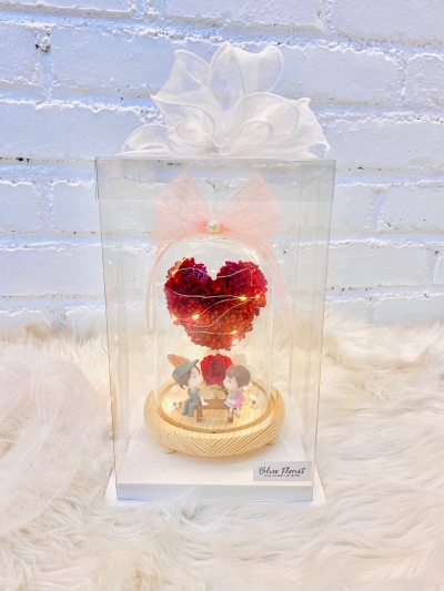 Glass Cloche Love Baby