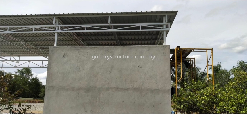 To Fabrication and Install new Mild Steel Awning Metal Deck Paint Factory- Puchong 