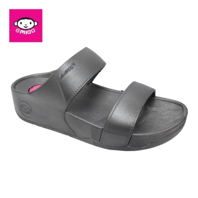 LADIES COMFORT SLIP ON SLIPPER (P 7008 V-GY) (N.T)