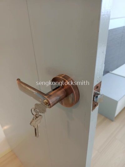 installation door lock 