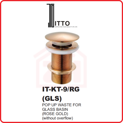 ITTO Pop Up Waste IT-KT-9/RG(GLS)