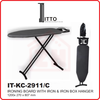 ITTO Ironing Board With Iron & Iron Box Hanger IT-KC-2911/C