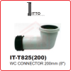 ITTO WC Connector IT-T825(200) ITTO SPARE PART BATHROOM ACCESSORIES BATHROOM