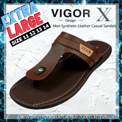 VIGOR Extra Size Men Slippers -V-8329- COFFEE Colour