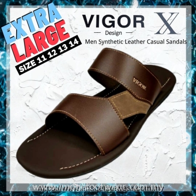 VIGOR Extra Size Men Slippers -V-8328- BROWN Colour