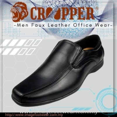 CROOPPER Men Faux Leather Formal Slip-On Shoe CM-82-4037- BLACK Colour