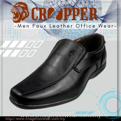 CROOPPER Men Faux Leather Formal Slip-On Shoe CM-82-4029- BLACK Colour