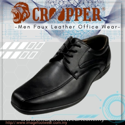 CROOPPER Men Faux Leather Lace-up Formal  Shoe CM-82-4031- BLACK Colour