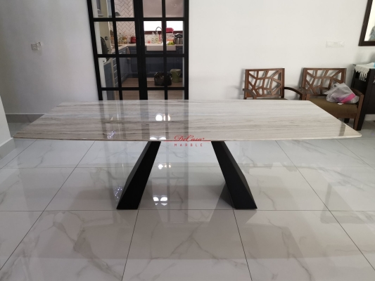 Meja Makan Majestic / Palisandro / 8 Tempat Duduk