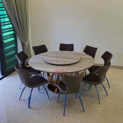 Meja Makan Majestic / Palisandro / 10 Tempat Duduk