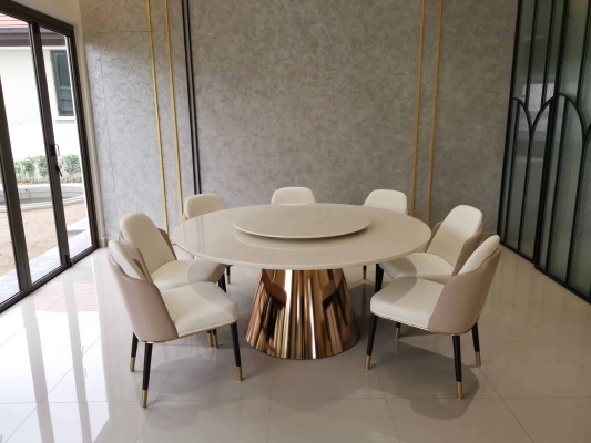 Luxury Marble Table - Sivec White