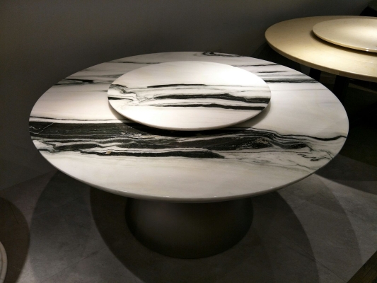 8 Seaters Round Marble Dining Table (2)