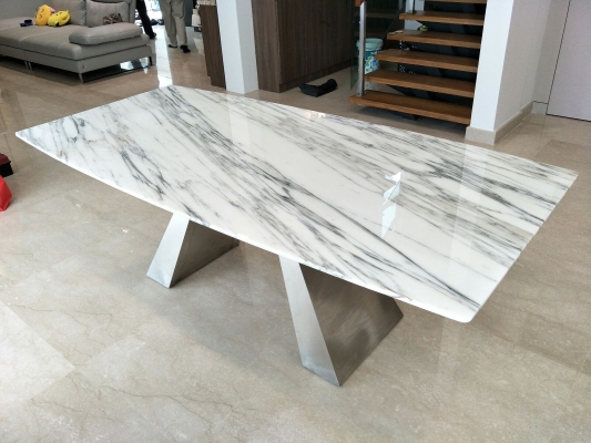 White Marble Dining Table