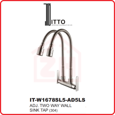 ITTO Two Way Wall Sink Tap IT-W1678SL5-AD5LS