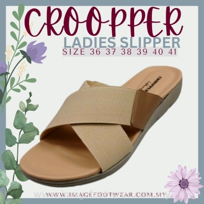 CROOPPER Ladies Comfort Slipper CS-51-81039-BEIGE Colour