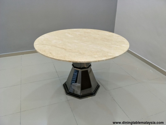 Beige Marble Dining Table