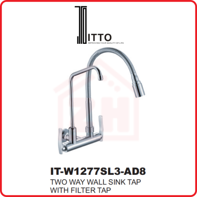 ITTO Two Way Wall Sink Tap With Filter Tap IT-W1277SL3-AD8