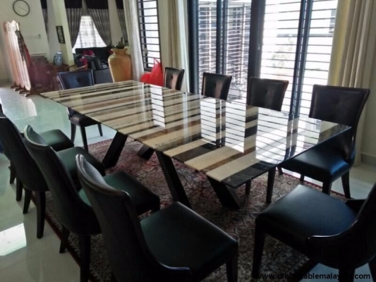 Modern Classic Marble Dining Table Set