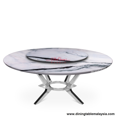 Stojic / Round Marble Dining Table