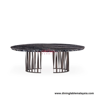 Kuma-E / Oval Marble Dining Table