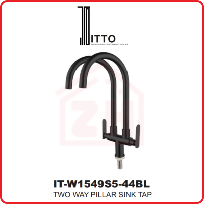 ITTO Two Way Pillar Sink Tap IT-W1549S5-44BL