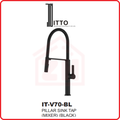 ITTO Pillar Sink Tap IT-V70-BL