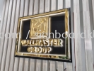 wallmaster indoor stainless steel gold mirror box up 3d led backlit lettering and logo signage at shah alam selangor Stainless steel glod 3D Led backlit signage