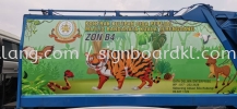 dumpster truck lorry sticker Stiker Trak Lori