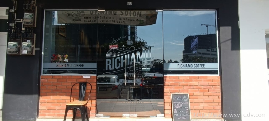 RICHIAMO COFFEE Frosted Sticker