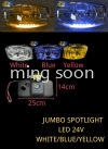 JUMBO SPOTLIGHT LED 24V WHITE BLUE YELLOW LORRY SPOT LIGHT