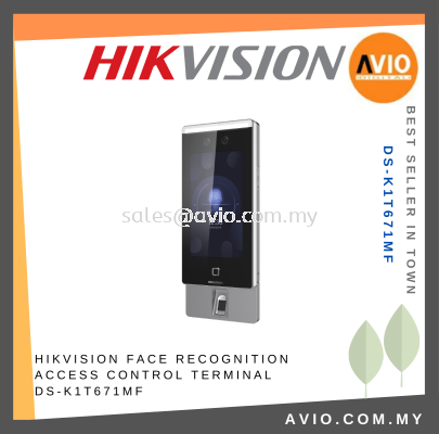 Hikvision IP65 Outdoor Door Access Control Keypad Terminal Face Recognition Fingerprint MF Mifare Card 2MP DS-K1T671MF