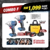 DONGCHENG 20V Cordless Super Value Pack COMBO-F RM1099 Dong Cheng Professional Power Tools