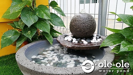 Water Pond : P61 (2) Artificial Fountain & Pond Bali Style Decoration Choose Sample / Pattern Chart