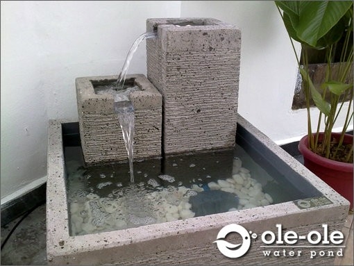 Water Pond : P33 (10) Artificial Fountain & Pond Bali Style Decoration Choose Sample / Pattern Chart