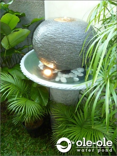 Water Pond : P52 Artificial Fountain & Pond Bali Style Decoration Choose Sample / Pattern Chart