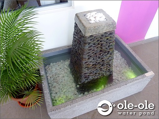 Pond Model : AB701  Bali Style Flowing Pond Bali Style Decoration Choose Sample / Pattern Chart