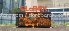 lapark 3d box up led frontlit lettering logo signage signboard at kuala lumpur 3D LED SIGNAGE