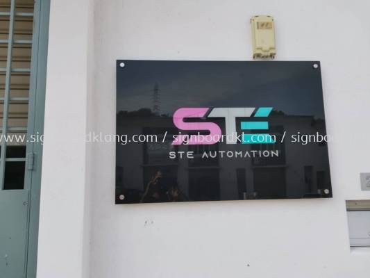 ste automation acrylic poster frame indoor signage at bukit raja klang