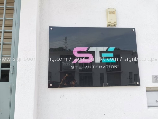 ste automation acrylic poster frame indoor signage at bukit raja klang