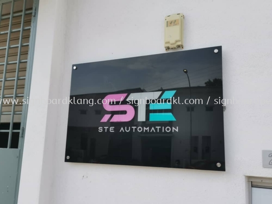 ste automation acrylic poster frame indoor signage at bukit raja klang